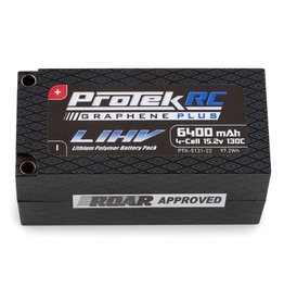 PROTEK RC PTK-5131-22 4S LIPO 15.2V 6400MAH 130C GRAPHENE LIHV SHORTY HARDCASE BATTERY: 5MM