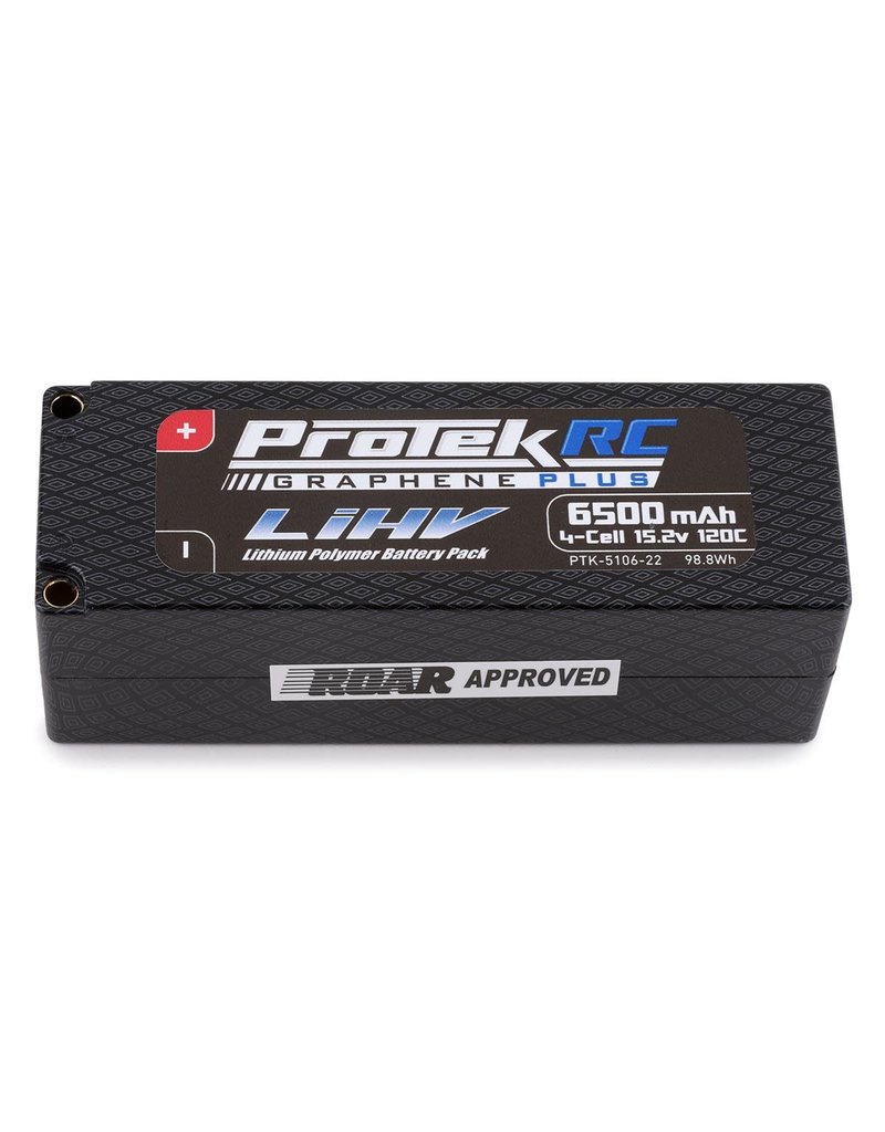 PROTEK RC PTK-5106-22 4S LIPO 15.2V 6500MAH 120C GRAPHENE LIHV HARDCASE BATTERY: 5MM