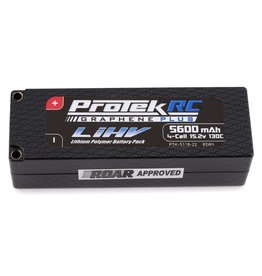 PROTEK RC PTK-5118-22 4S LIPO 15.2V 5600MAH 130C GRAPHENE LIHV HARDCASE BATTERY: 5MM