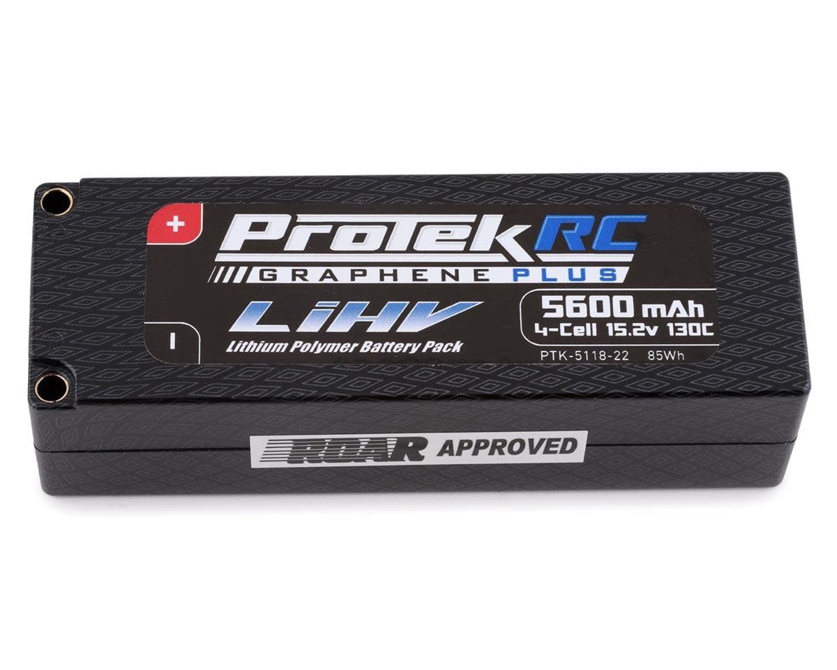 PTK-5118-22 4S LIPO 15.2V 5600MAH 130C GRAPHENE LIHV HARDCASE BATTERY: 5MM