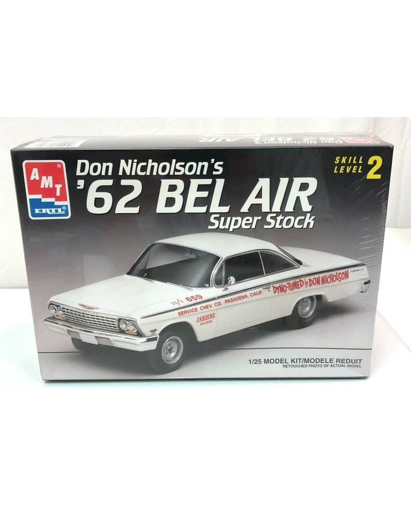AMT AMT1283 1/25 CHEVY BEL AIR SUPER STOCK PLASTIC MODEL KIT