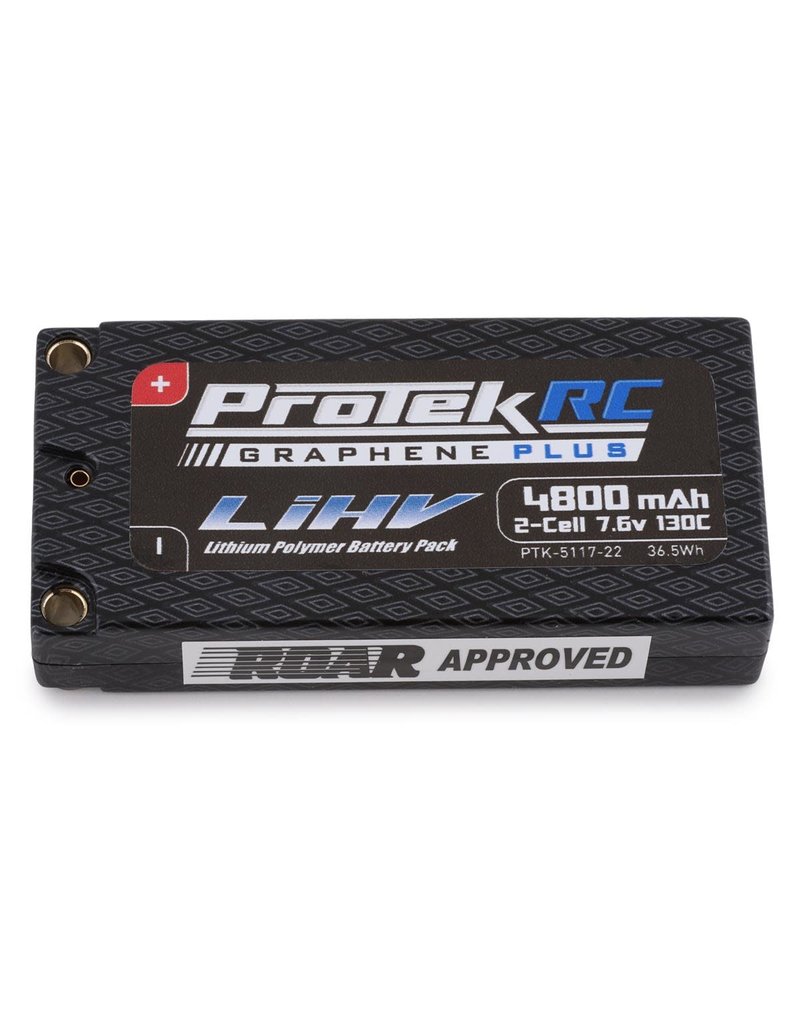 PROTEK RC PTK-5117-22 2S LIHV 7.6V 4800MAH GRAPHENE 130C SHORTY: 5MM