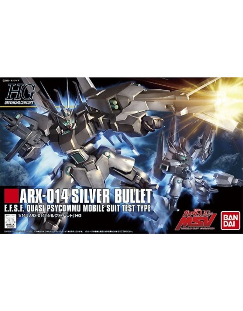 BANDAI BAS2212205 HGUC 1/144 #170 ARX-014 SILVER BULLET "GUNDAM UC" MODEL KIT