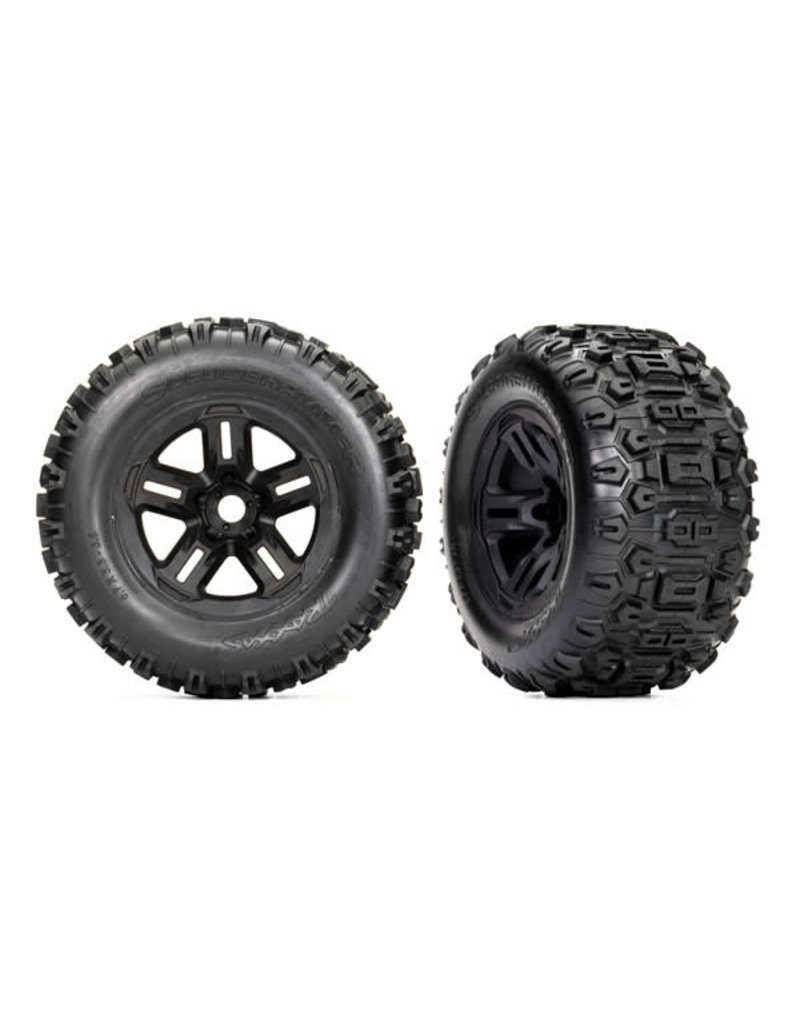 TRAXXAS TRA9672 SLEDGEHAMMER PREMOUNTED TIRES AND WHEELS