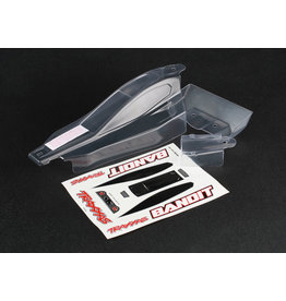 TRAXXAS TRA2417 BODY, BANDIT (FRONT & REAR) (REQUIRES PAINTING)/ WINDOW, LIGHTS, GRILL DECAL SHEET: CLEAR