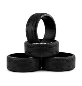 DS RACING DSC-HF-1SE FINIX FRICTION HF THREADED DRIFT TIRES 4 HF-1