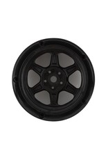 DS RACING DSC-DE-206 ELEMENT 6 SPOKE DRIFT WHEELS TRIPLE BLACK W/SILVER RIVETS