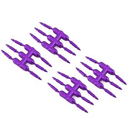 DS RACING DSC-DEN-3PUA  ELEMENT SCALE BULLET LUG NUTS PURPLE 24