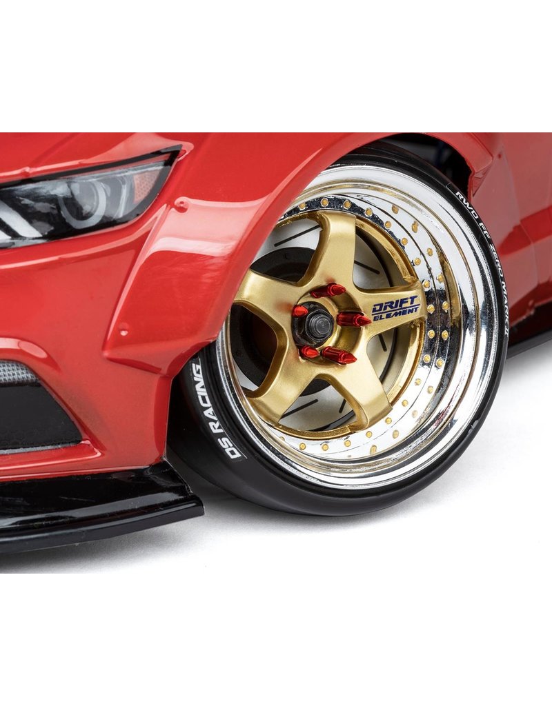DS RACING DSC-DEN-3RA  ELEMENT SCALE BULLET LUG NUTS RED 24