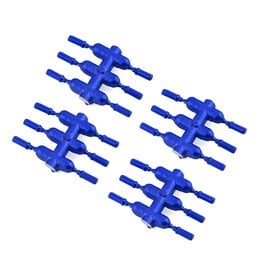 DS RACING DSC-DEN-2BLA  ELEMENT SCALE BULLET LUG NUTS BLUE 24