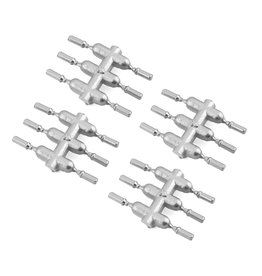 DS RACING DSC-DEN-2S  ELEMENT SCALE LUG NUTS SILVER LONG (24)