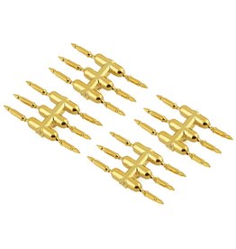 DS RACING DSC-DEN-3GC  ELEMENT SCALE BULLET  LUG NUTS GOLD CHROME (24)