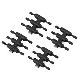 DS RACING DSC-DEN-1B ELEMENT SCALE LUG NUTS BLACK SHORT (24)