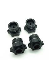 TREAL TRLB07KSSHMPB ALUMINUM WHEEL HUB SPACERS +15MM LMT BLACK (4)