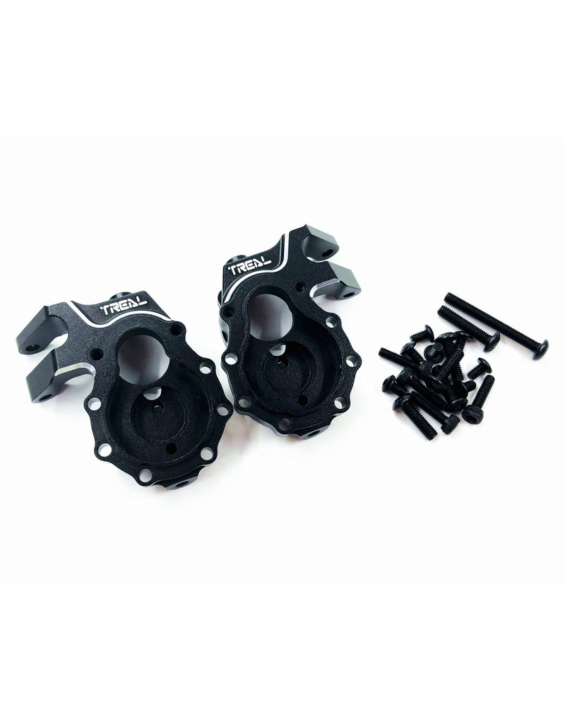 TREAL TRLX0023GXI3L ALUMINUM INNER FRONT PORTAL DRIVE HOUSING TRX4: BLACK (2)