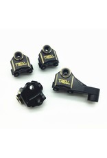 TREAL TRLX0023X7ASD HD BRASS FRONT REAR AXLE LOWER SHOCK MOUNT TRX4 45G: BLACK (4)