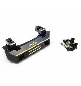 TREAL TRLX0023Z2F4Z BRASS FRONT BUMPER MOUNT SERVO MOUNT RELOCATION TRX4 BLACK