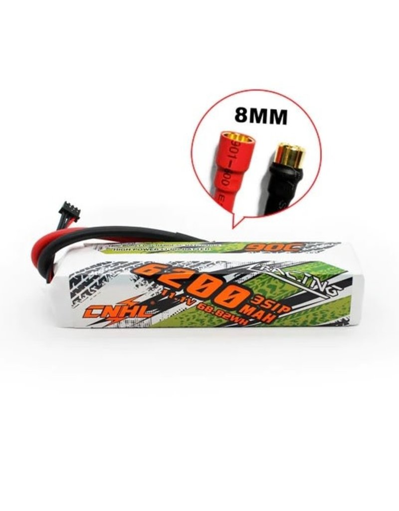 CNHL CNHL 3S LIPO 11.1V 6200MAH 90C BATTERY: 8MM