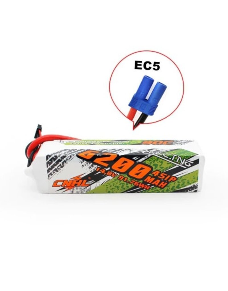 CNHL CNHL 4S LIPO 14.8V 6200MAH 90C BATTERY: EC5