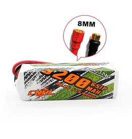 CNHL CNHL 6S LIPO 22.2V 5200MAH 90C BATTERY: 8MM