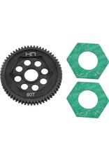 HOT RACING HRASMTT60M05 60T 0.5 MOD STEEL SPUR GEAR FOR LOSI MINI-T 2.0