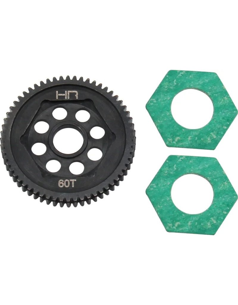 HOT RACING HRASMTT60M05 60T 0.5 MOD STEEL SPUR GEAR FOR LOSI MINI-T 2.0