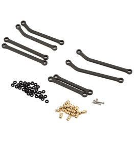 FURITEK FTK-FUR-2104 CARBON HIGH CLEARENCE LINK SET FOR SCX 24 C-10 JEEP