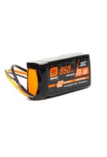 SPEKTRUM SPMX8503S30 3S LIPO 11.1V 850MAH 30C SMART G2  BATTERY: IC2