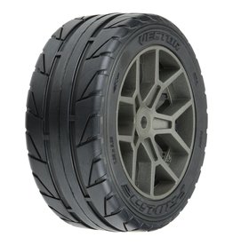 PROLINE RACING PRO1020410 1/8 VECTOR S3 F/R 35/85 2.4" BELTED MTD 14MM GRAY