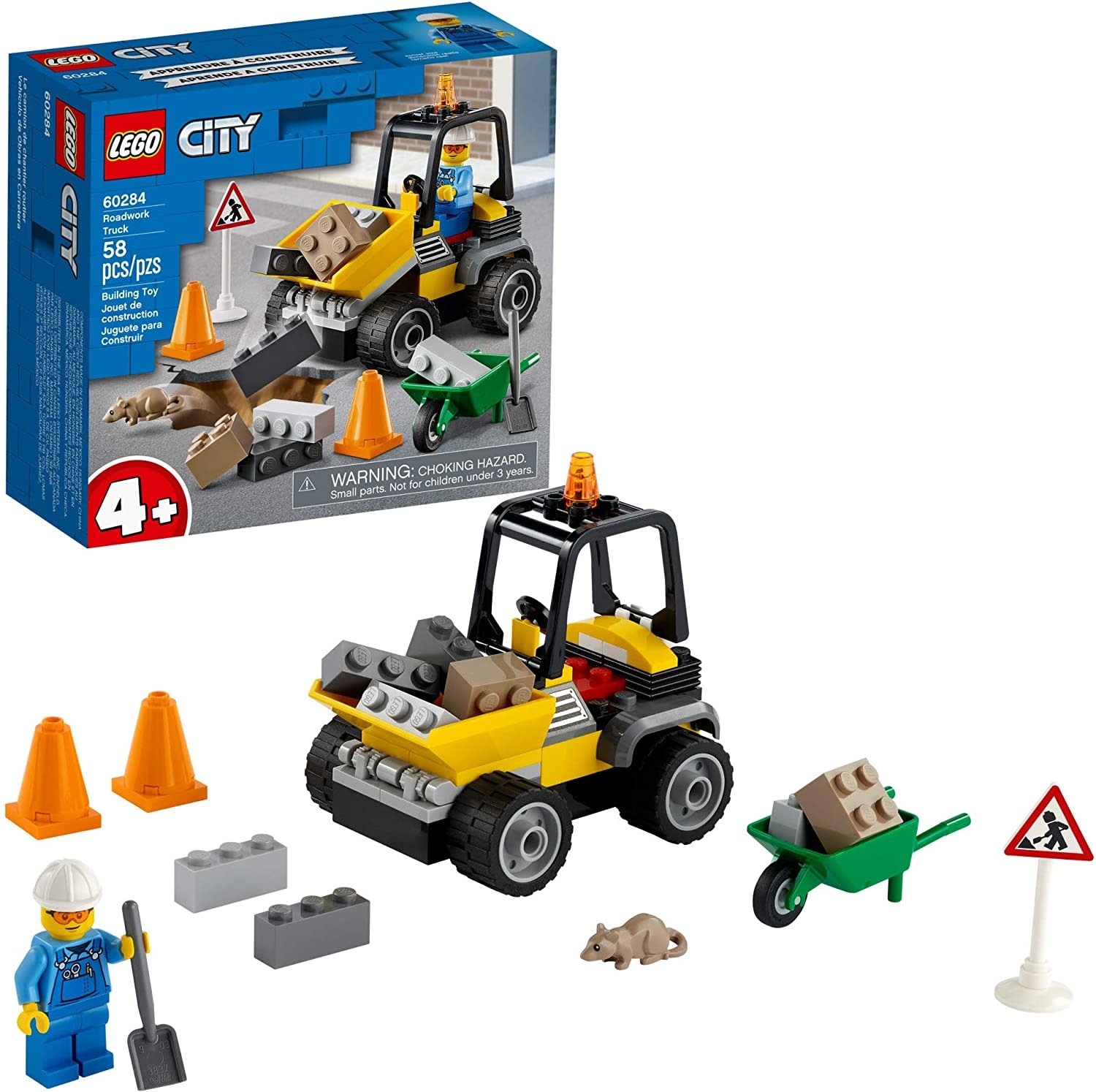 LEGO 60284 CITY ROADWORK TRUCK - My Tobbies - Toys & Hobbies
