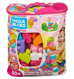 MEGA BLOKS FP DCH62 MEGABLOCKS FIRST BUILDERS BIG BUILDING BAG: PINK BAG