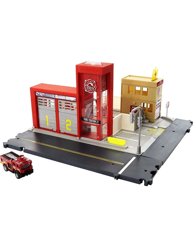 MATCHBOX MTL GVY85/ GVY87 MATCHBOX ACTION DRIVERS: FIRE STATION RESCUE