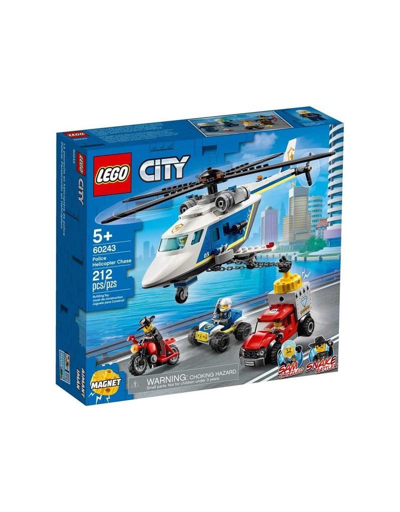 Lego city police helicopter chase outlet 60243