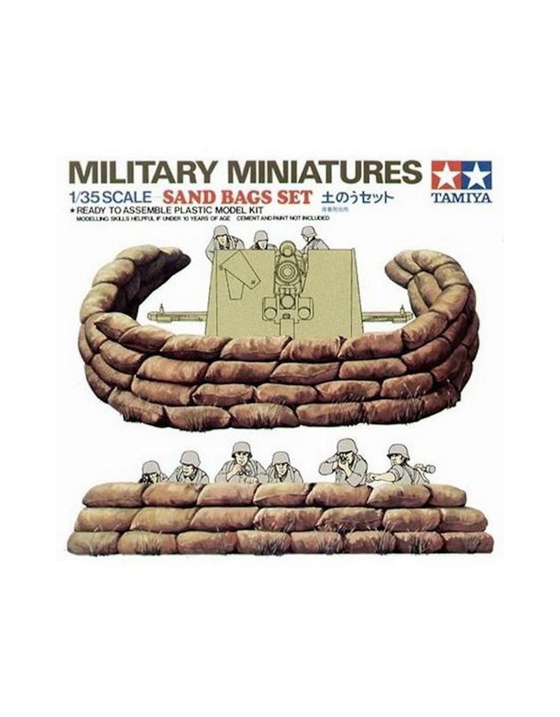 TAMIYA TAM35025 1/35 SAND BAG SET PLASTIC MODEL KIT