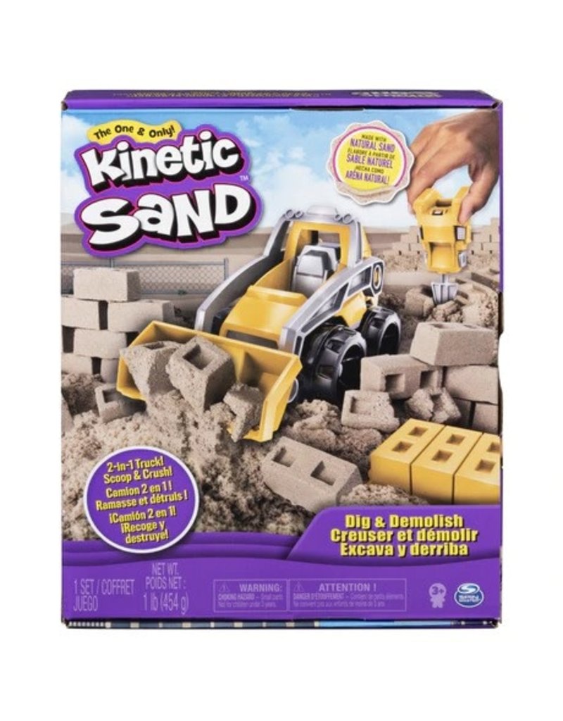 KINETIC SAND SPNM6044178 KINETIC SAND DIG & DEMOLISH TRUCK PLAYSET
