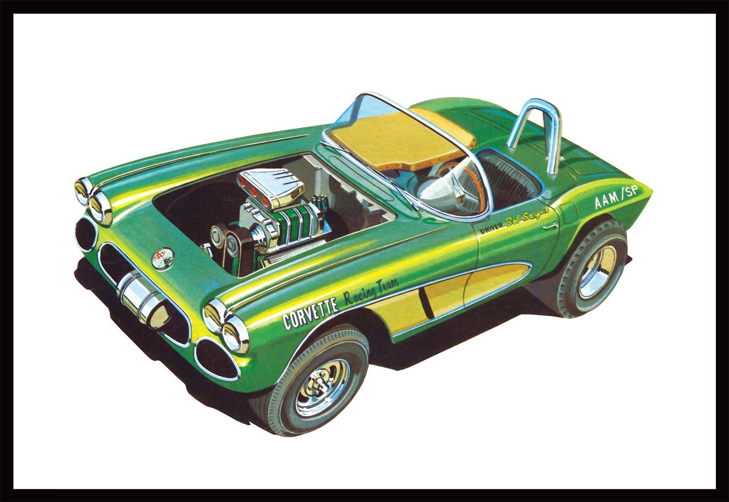AMT1318 1/25 1962 CHEVY CORVETTE PLASTIC MODEL KIT