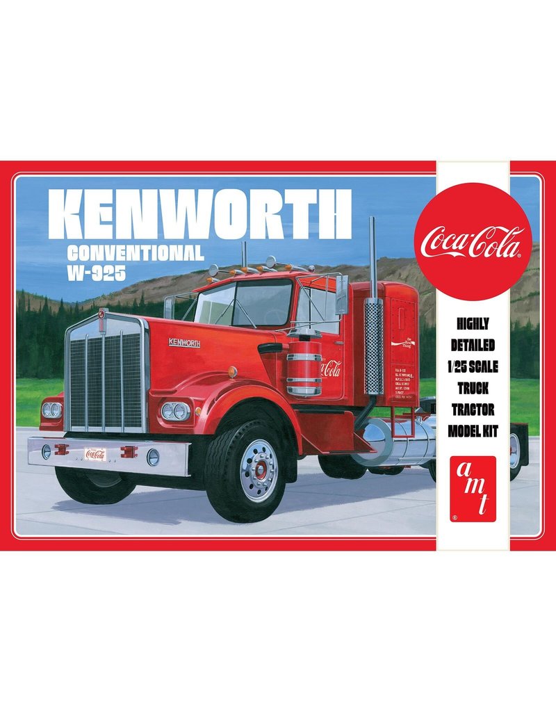 AMT AMT1286 KENWORTH 925 TRACTOR COCA-COLA PLASTIC MODEL KIT