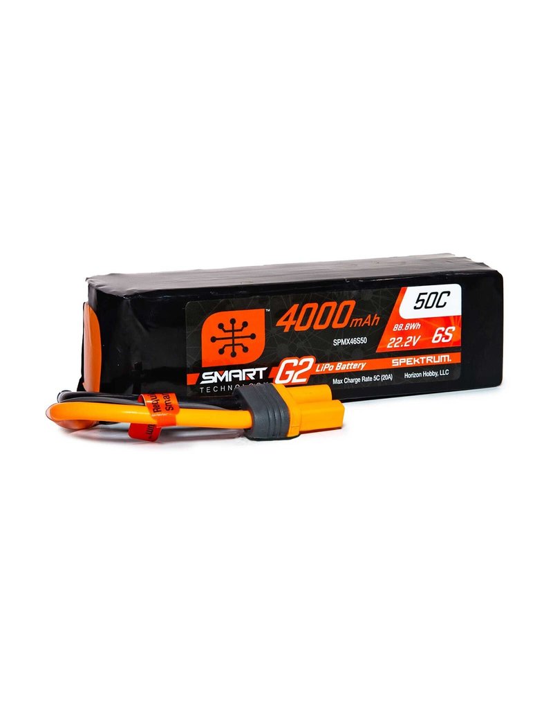 SPEKTRUM SPMX46S50 6S LIPO 22.2V 4000MAH 50C SMART BATTERY