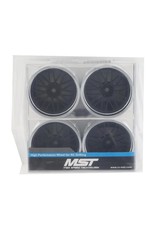 MST MXS-832101FBK DRIFT WHEEL SET FLAT BLACK