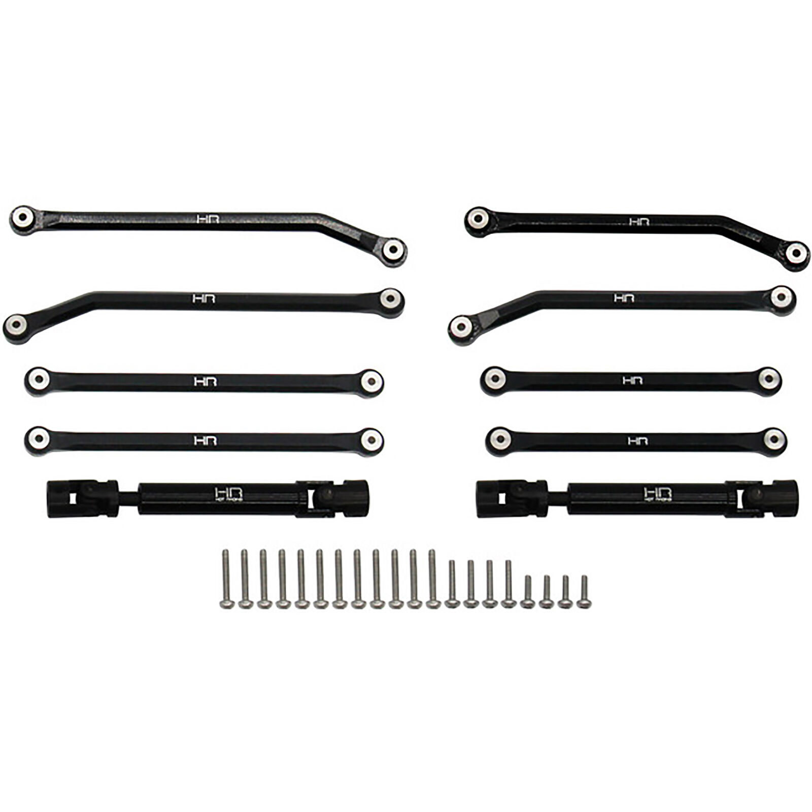 HRASXTF133LC ALUMINUM 8 LINK DRIVE SET LCG FOR AXIAL SCX24 155MM