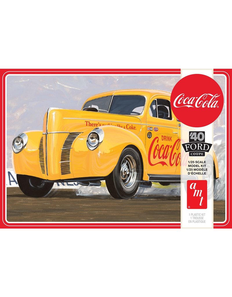 AMT AMT1346M 1/25 1940 FORD COUPE COCA-COLA PLASTIC MODEL KIT