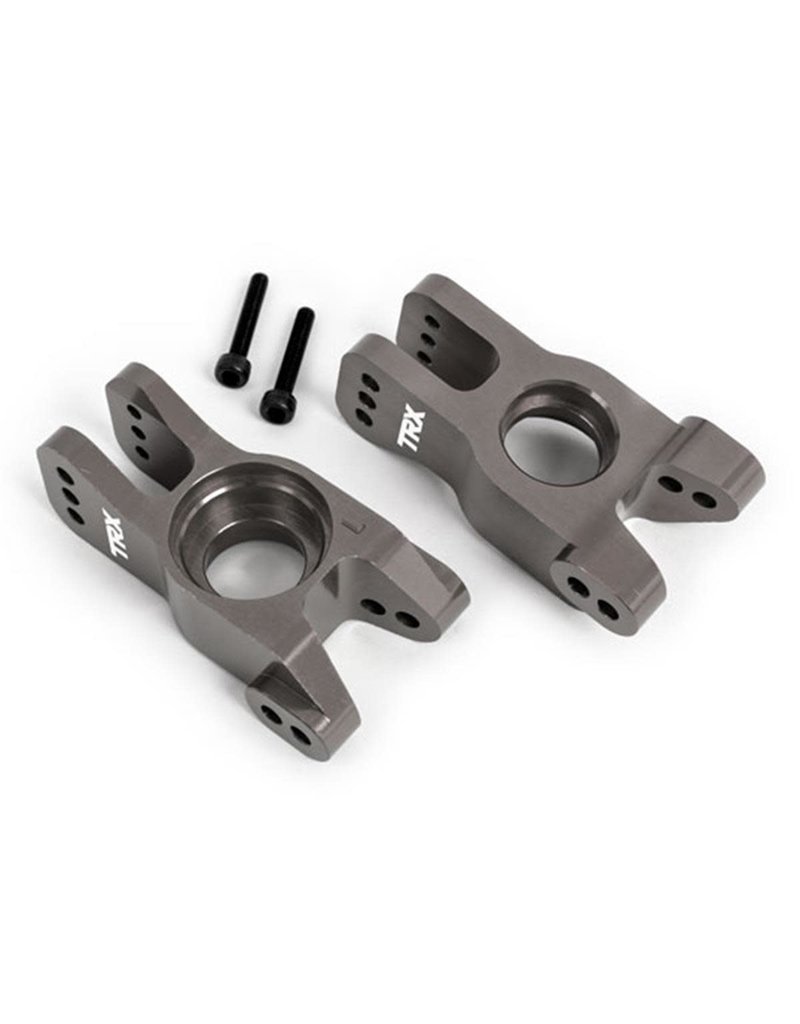 TRAXXAS TRA9552A CARRIERS, STUB AXLE 6061-T6 DARK TITANIUM LEFT AND RIGHT