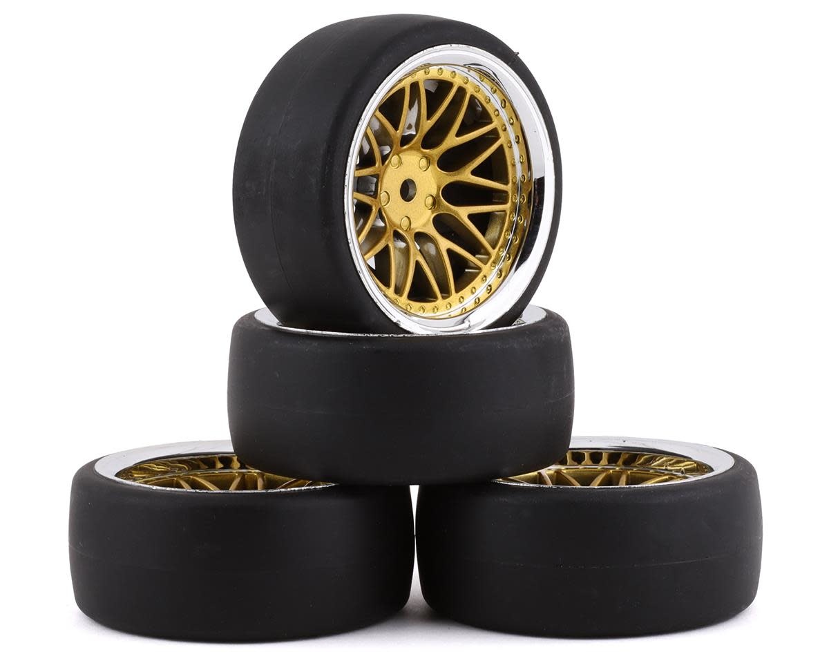 OROME ホイール YEA-WL-0099 SPEC D LS WHEEL OFFSET +6 GOLD W/TIRE 4PC FOR 1