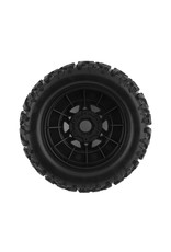 JCONCEPTS JCO4011-30951 LANDMINES TIRES W/TREMOR WHEELS (BLACK) (2) W/17MM HEX (YELLOW): MOJAVE 6S