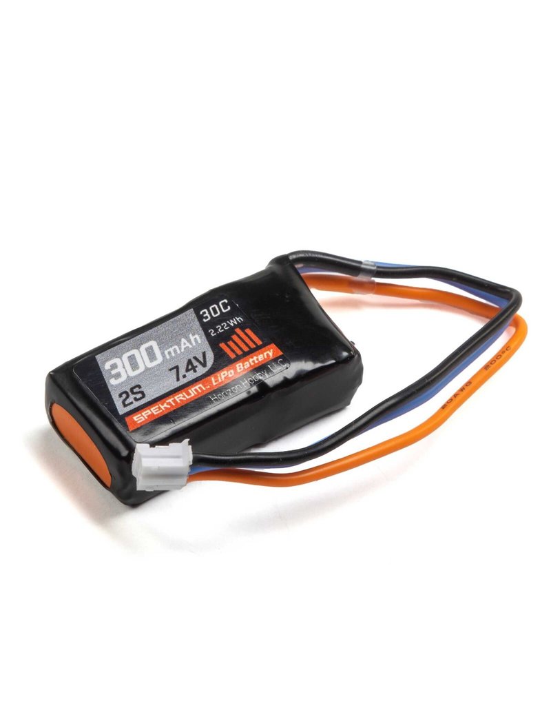 SPEKTRUM SPMX3002S30 2S LIPO 7.4V 300MAH 30C BATTERY: PH
