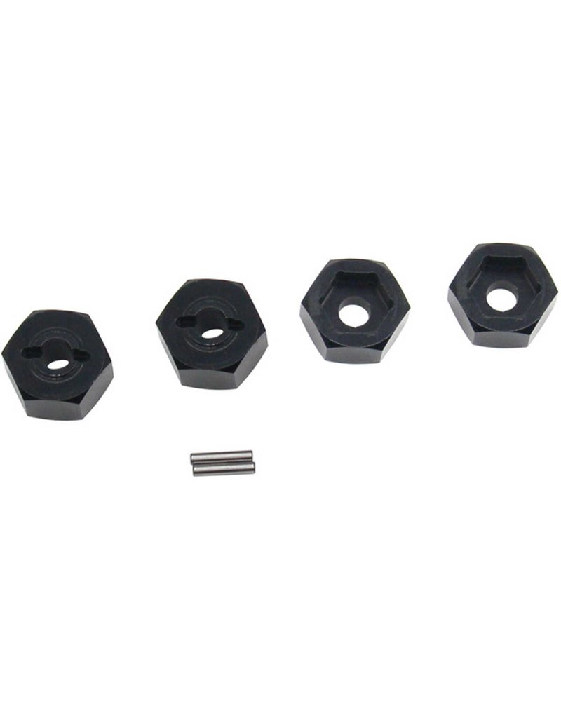 HOT RACING HRAMTT10M01 12MM ALUMINUM HEX SYSTEM FOR LOSI MINI-T 2.0