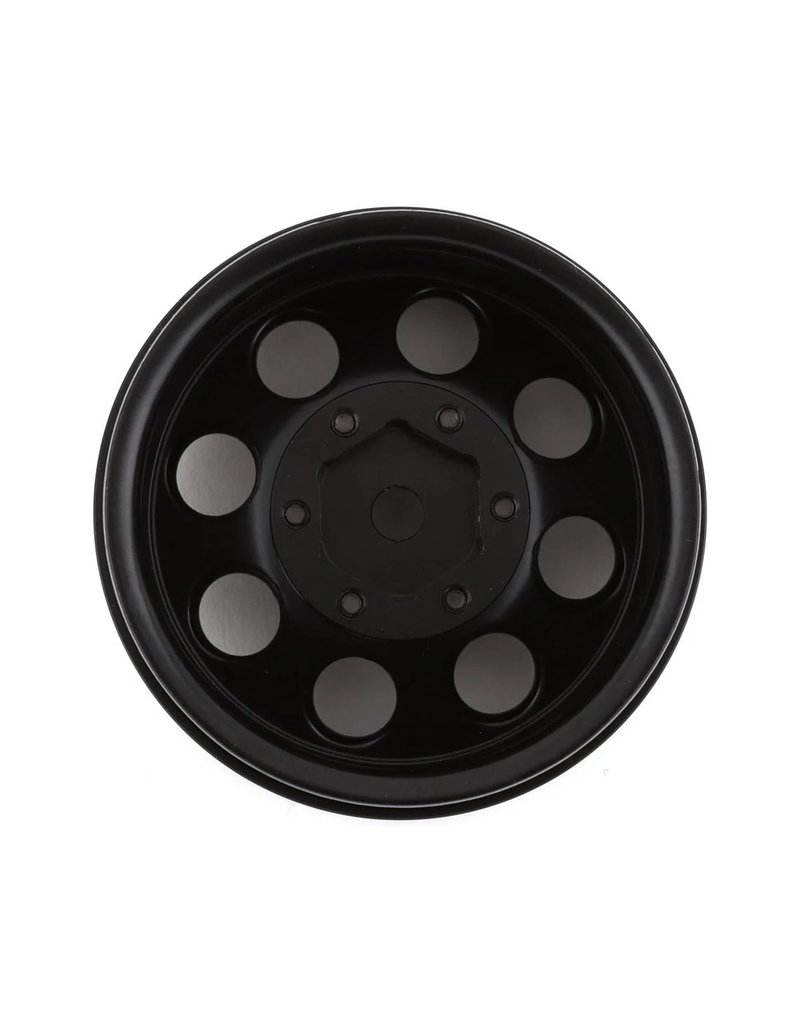 SSD RC SSD00484 1.55 STEEL 8 HOLE WHEELS BLACK