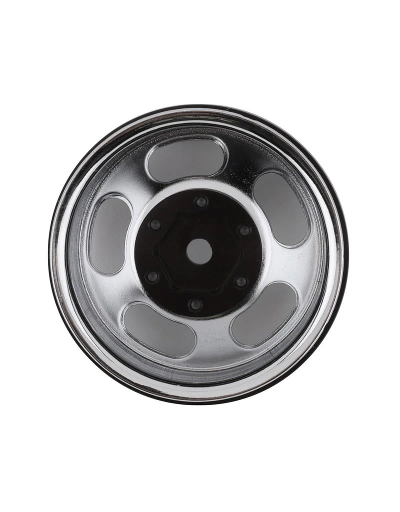 SSD RC SSD00475 1.55 STEEL SLOT WHEELS CHROME