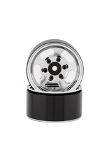 SSD RC SSD00475 1.55 STEEL SLOT WHEELS CHROME