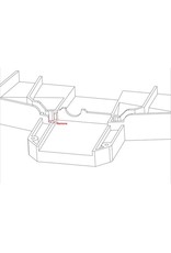 HOT RACING HRAXMX24MO1 ALUMINUM 1/10 SERVO ADAPTER FOR TRAXXAS X-MAXX